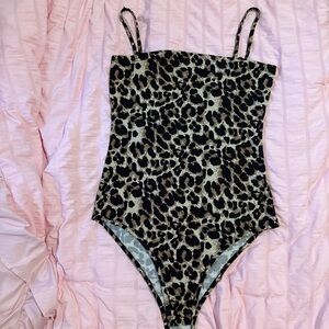 Forever 21 Animal Print Bodysuit
